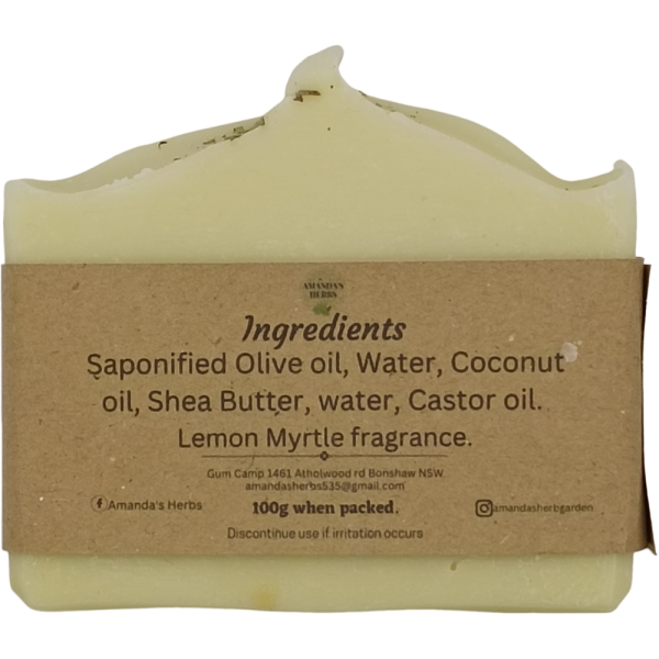 Amandas Herbs Lemon Myrtle Soap - Image 2